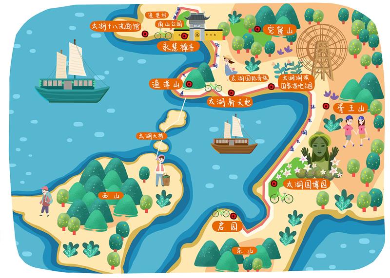 騎行地圖 環(huán)太湖騎行地圖